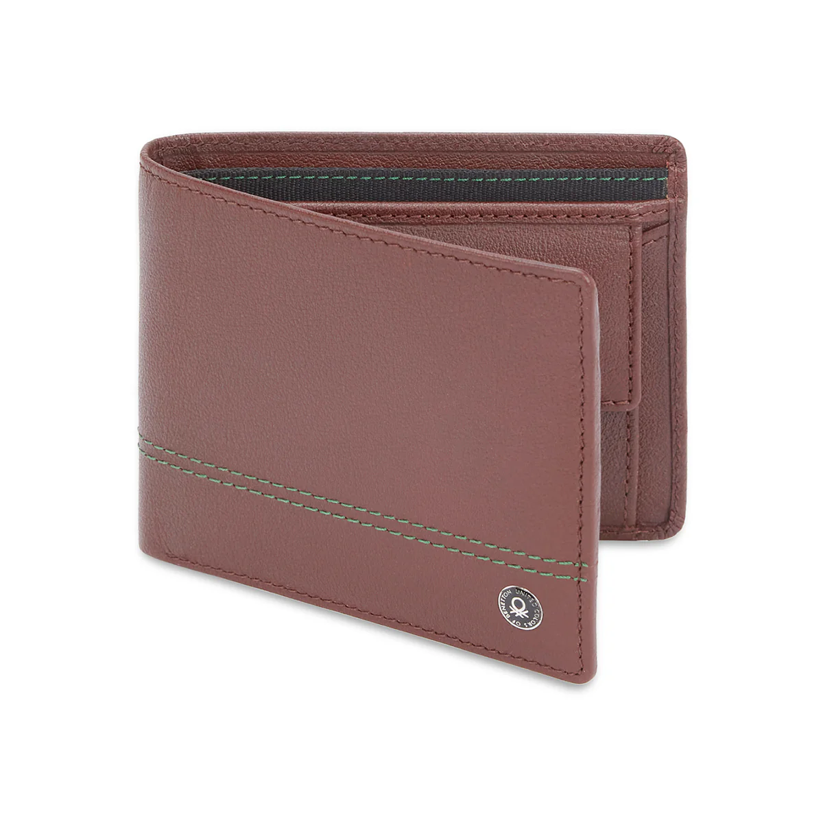 United Colors of Benetton Roque Men's Leather Global Coin Wallet - Image 10