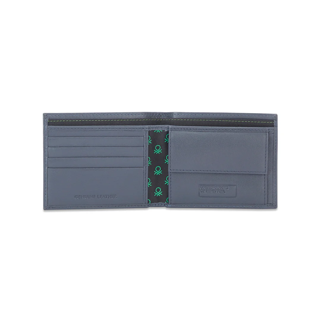 United Colors of Benetton Selik Men's Leather Global Coin Wallet - Image 8