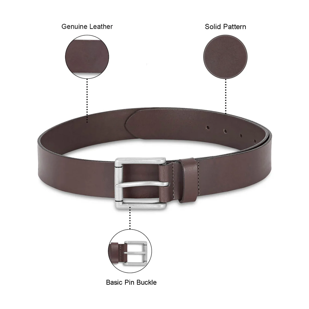 United Colors of Benetton Topino Men's Leather Non Reversible Belt - Image 20