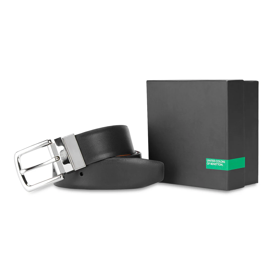 United Colors of Benetton Trove Reversible Men's Leather Belt - Image 6