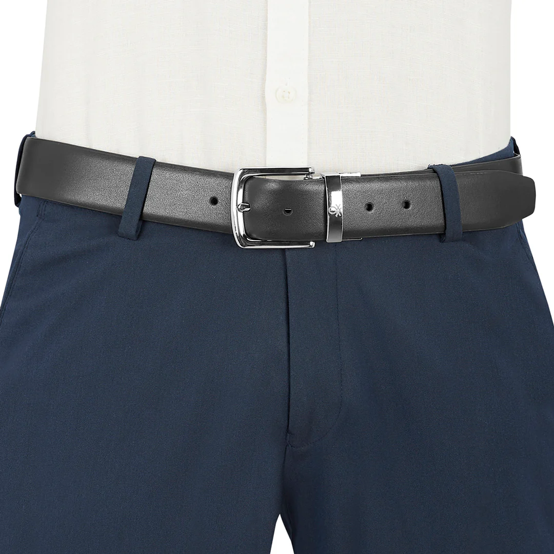 United Colors of Benetton Trove Reversible Men's Leather Belt - Image 7