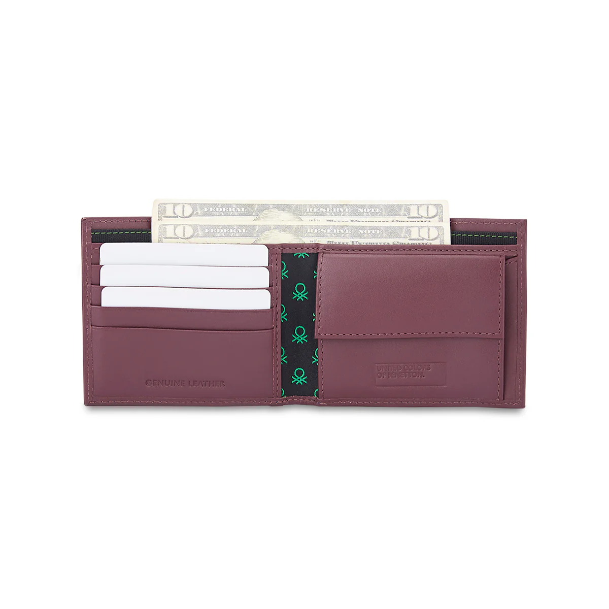 United Colors of Benetton Valen Men's Leather Global Coin Wallet - Image 14
