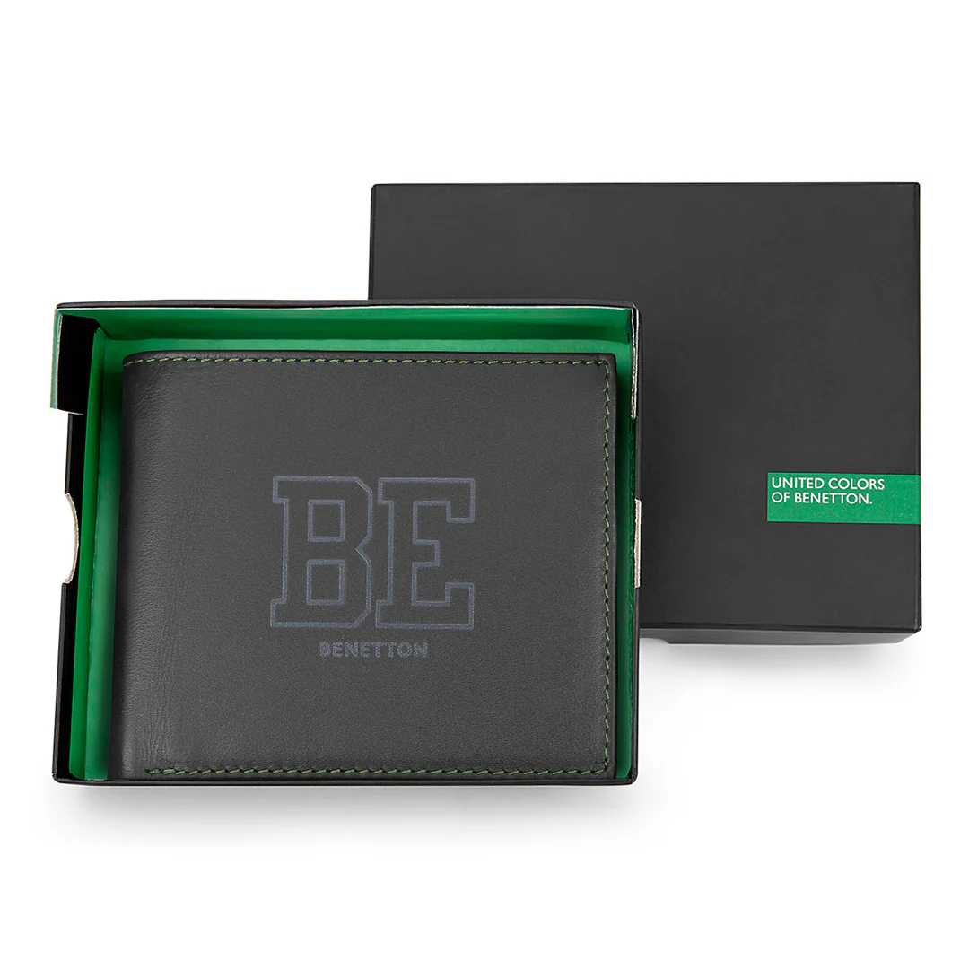 United Colors of Benetton Valen Men's Leather Global Coin Wallet - Image 7