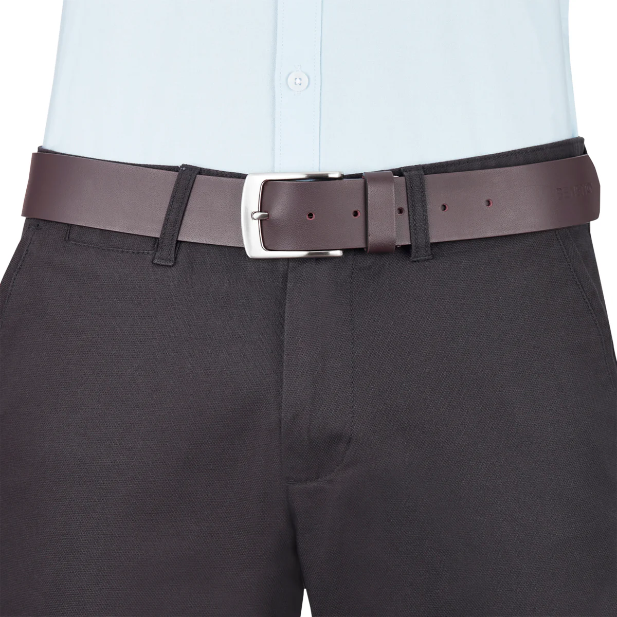 United Colors of Benetton Vatican Men's Leather Non Reversible Belt - Image 12