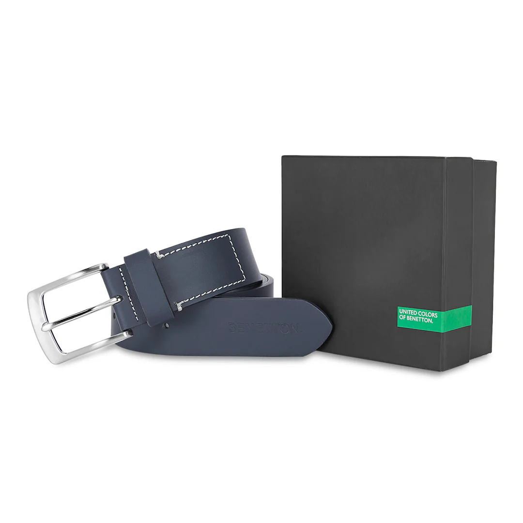United Colors of Benetton Vatican Men's Leather Non Reversible Belt - Image 6