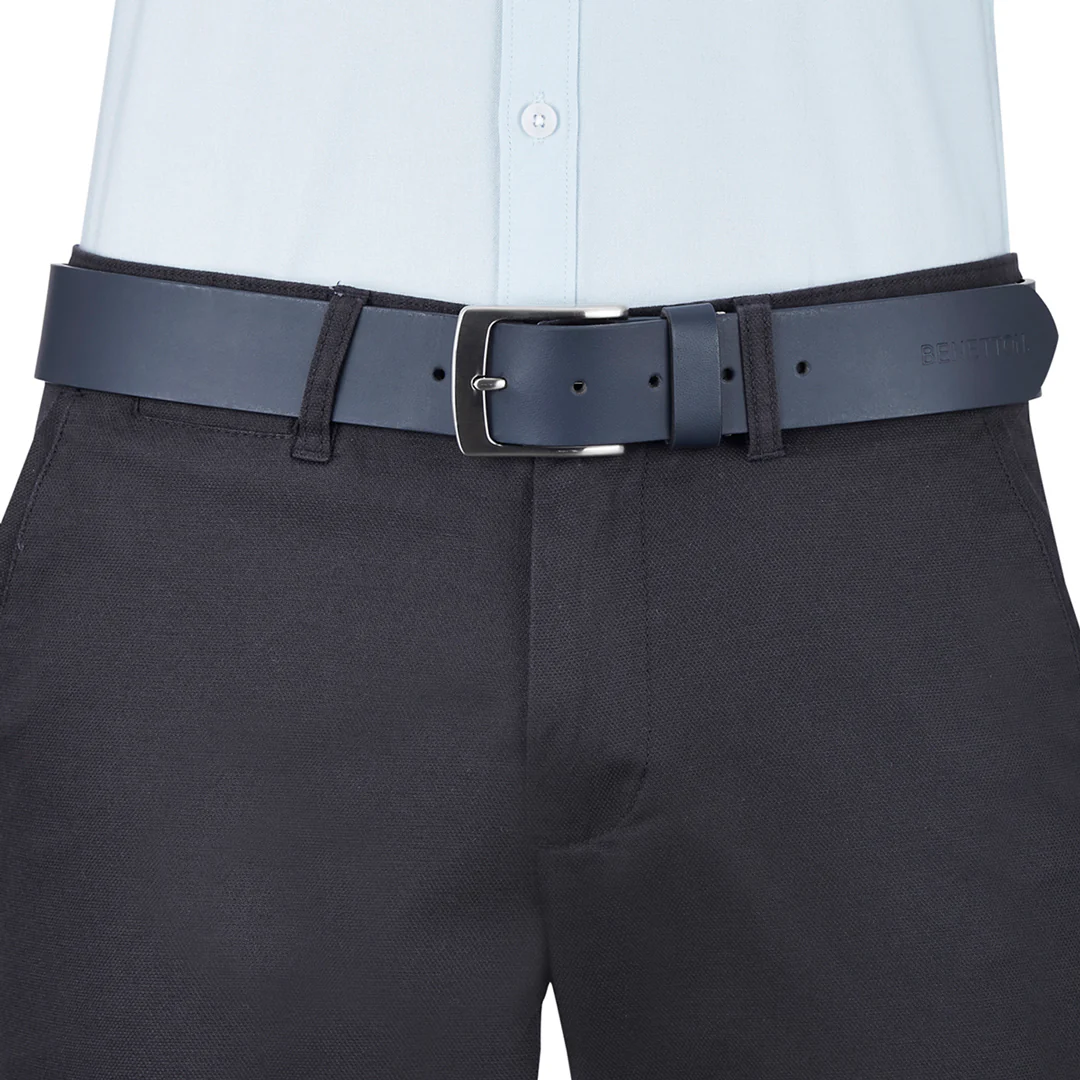 United Colors of Benetton Vatican Men's Leather Non Reversible Belt - Image 7