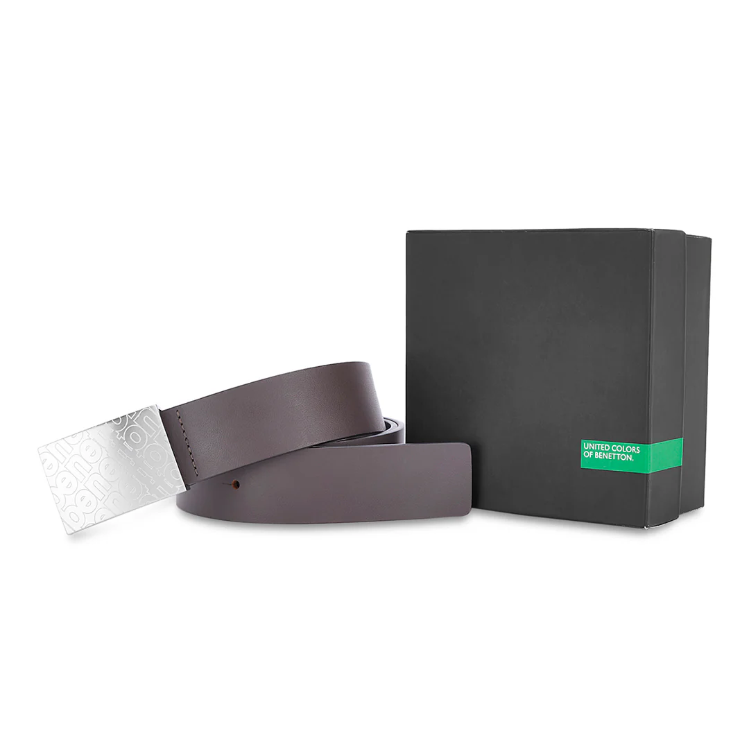 United Colors of Benetton Wallace Men's Leather Non Reversible Belt - Image 6