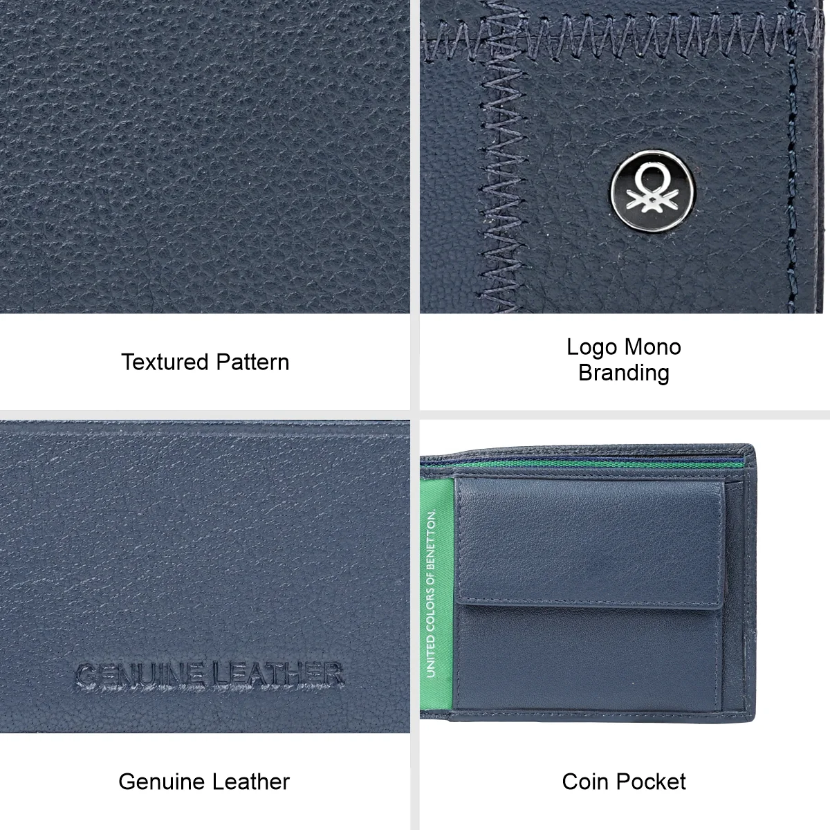 United Colors of Benetton Aachen Men's Global Coin Wallet - Image 7