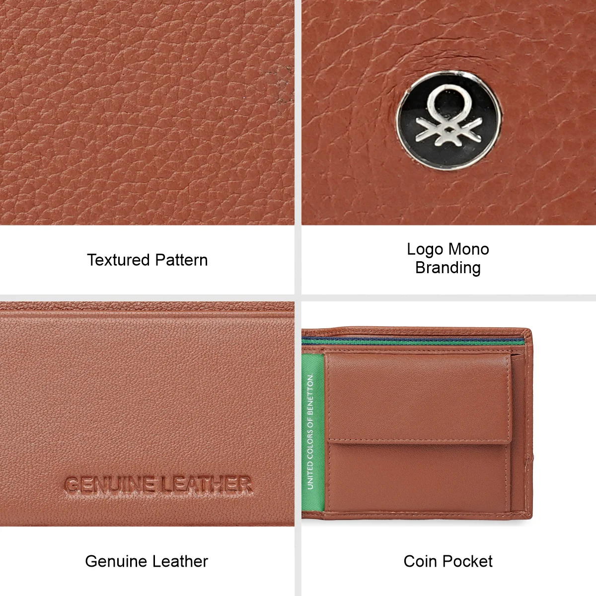 United Colors of Benetton Aachen Men's Multicard Coin Wallet - Image 9