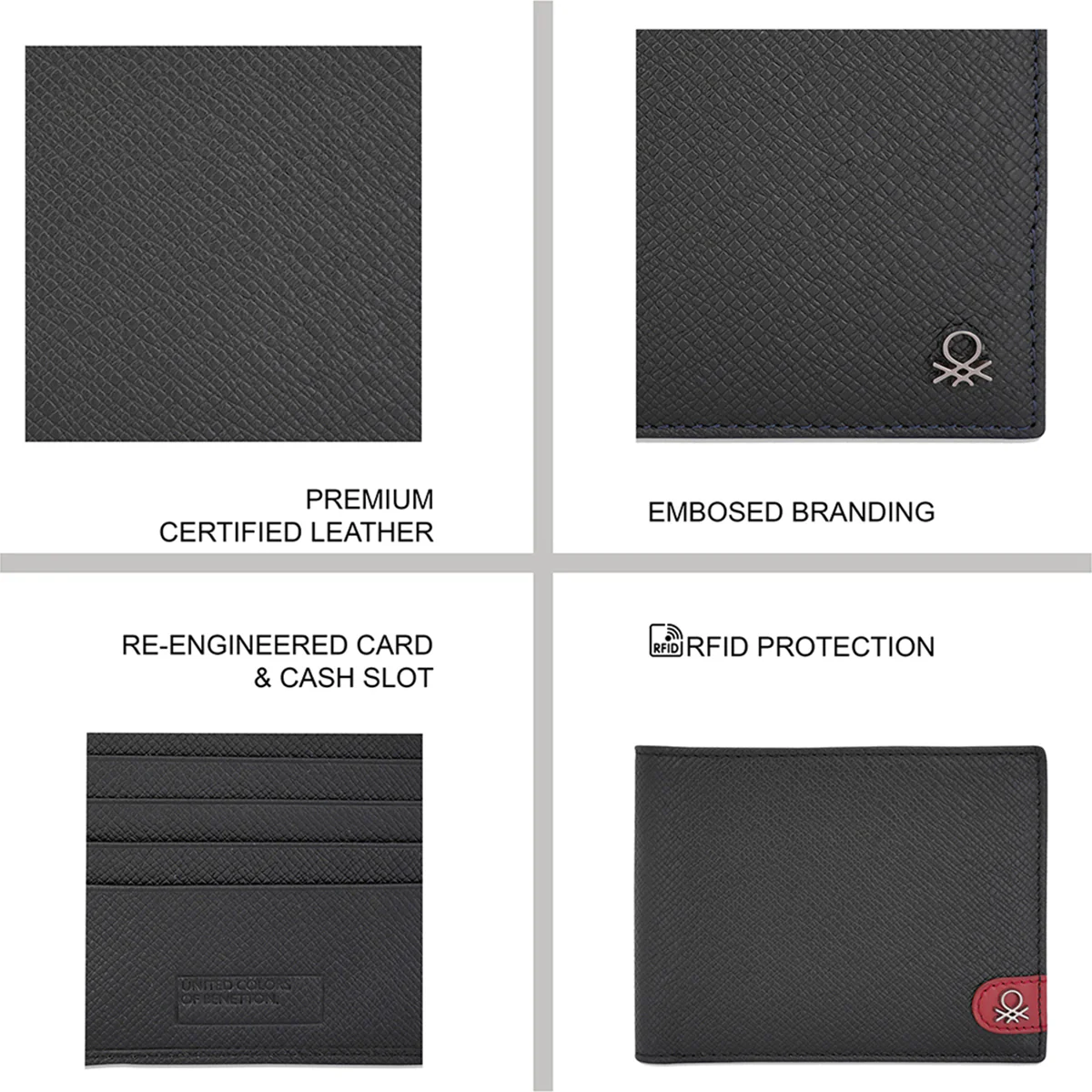 United Colors of Benetton Adamo Men's Passcase Wallet - Image 4