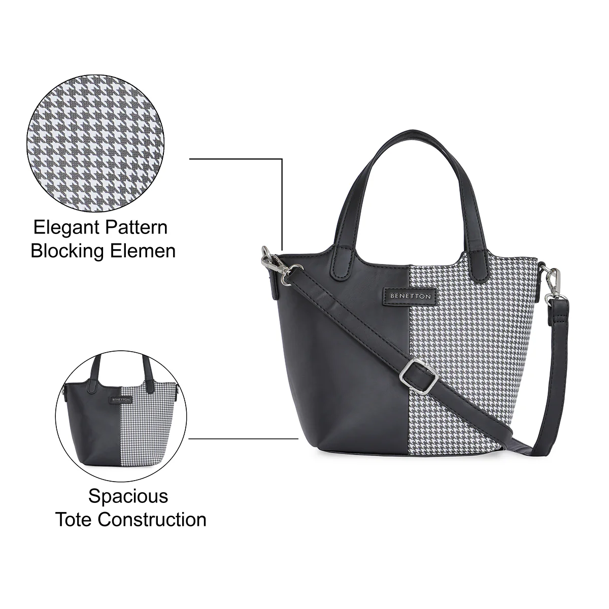 United Colors of Benetton Agnes Mini Women's Tote - Image 4
