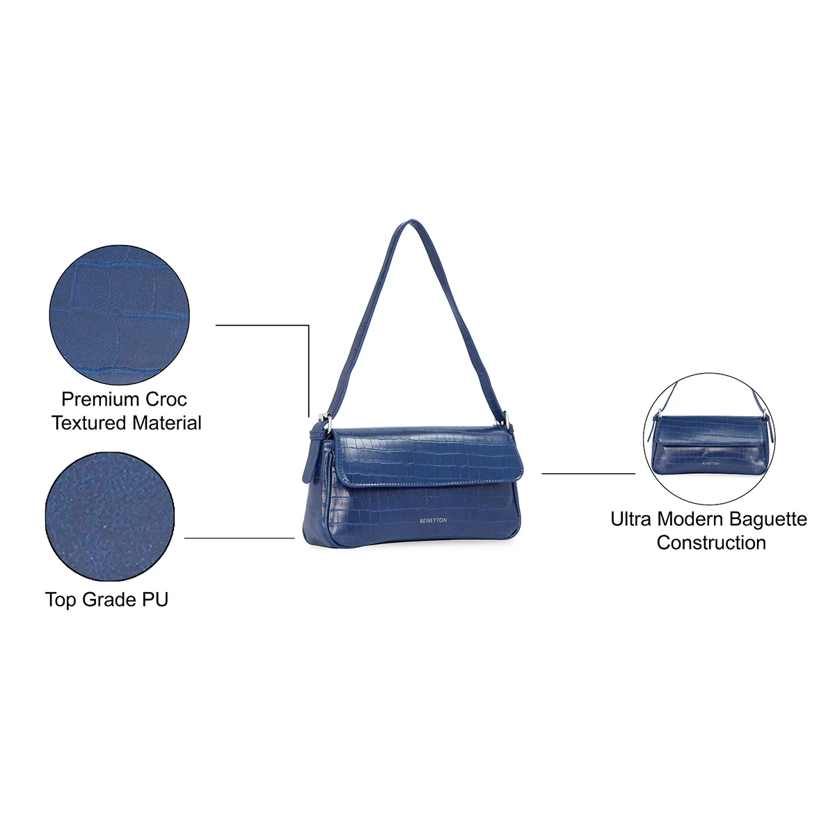 United Colors of Benetton Alainia Baguette - Image 6
