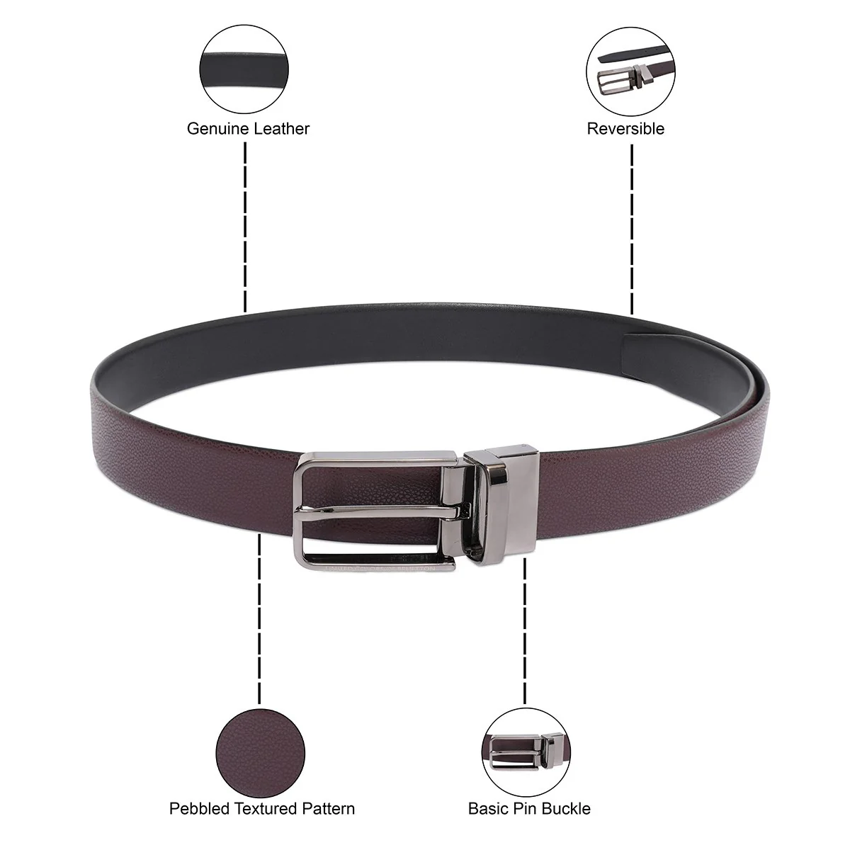 United Colors of Benetton Albert Men's Reversible Belt - Image 4