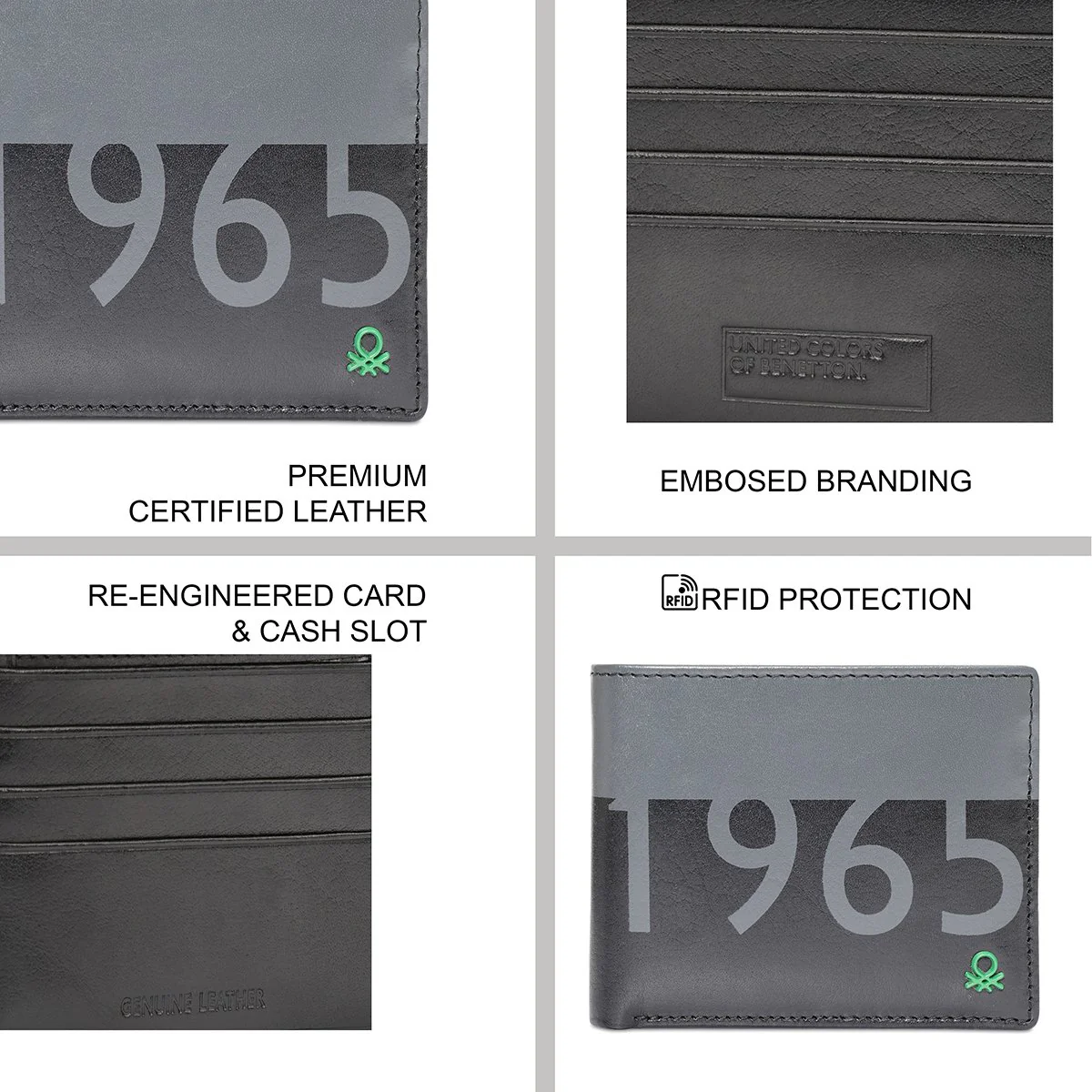 United Colors of Benetton Alectoria Men's Passcase Wallet - Image 8