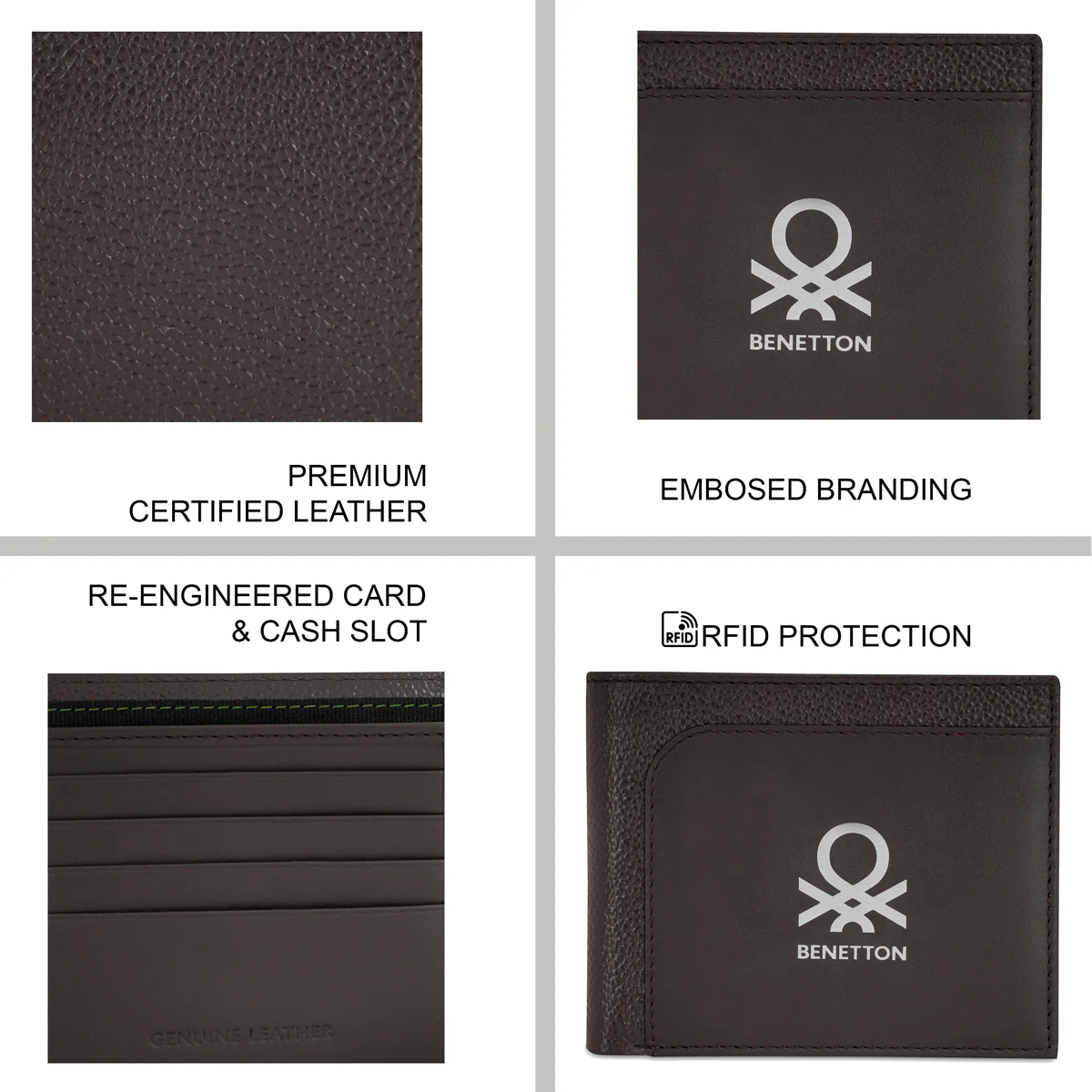 United Colors of Benetton Aloise Men's Global Coin Wallet - Image 12