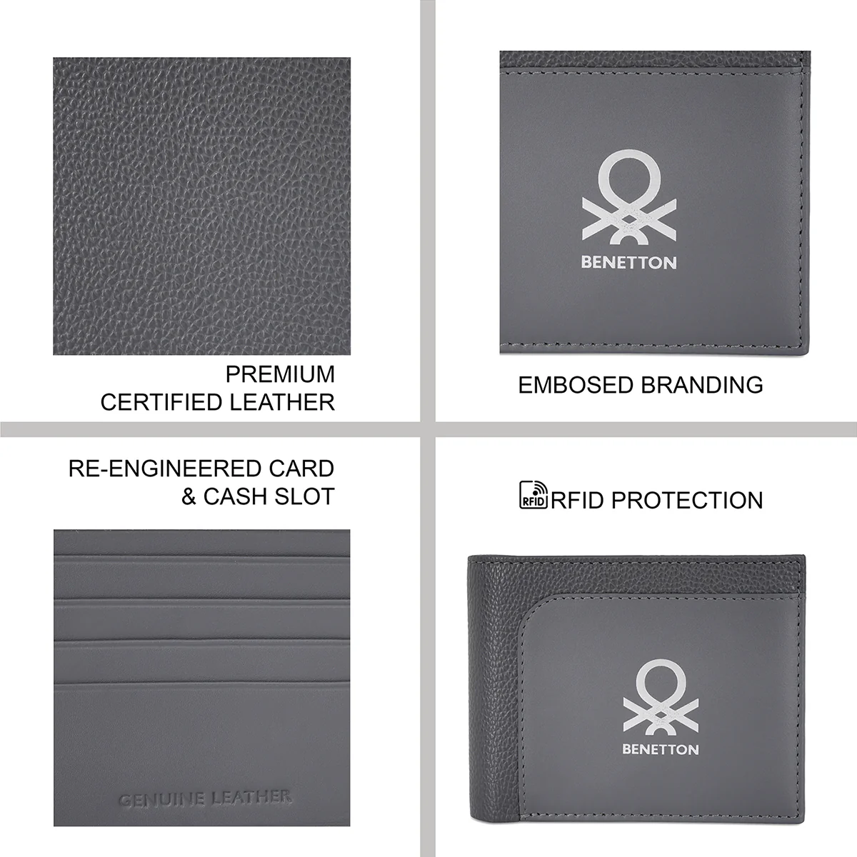 United Colors of Benetton Aloise Men's Global Coin Wallet - Image 4