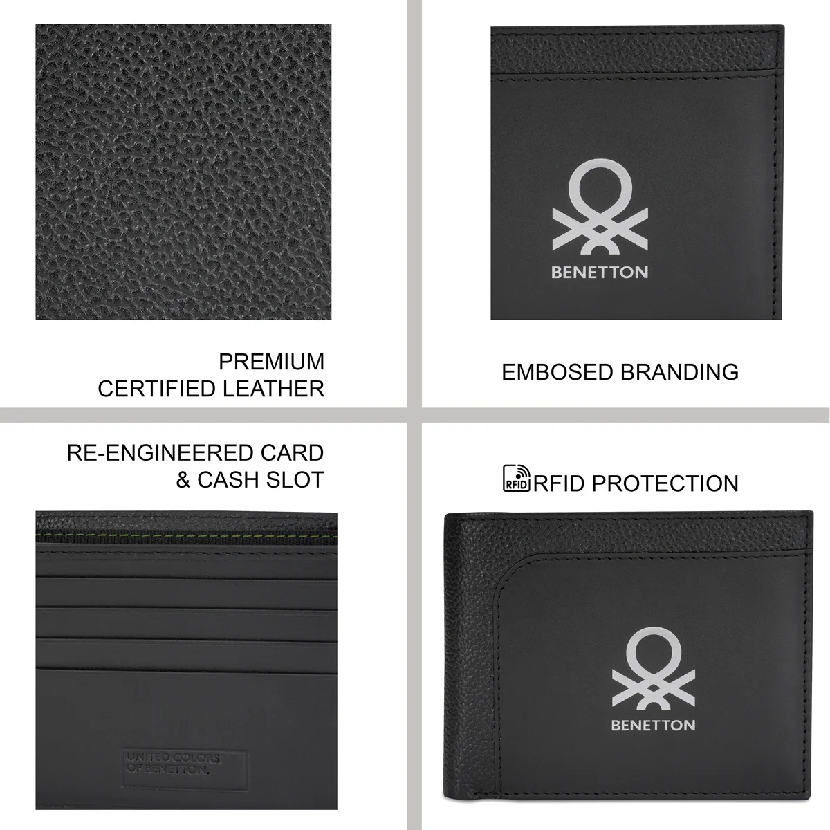 United Colors of Benetton Aloise Men's Passcase Wallet - Image 4
