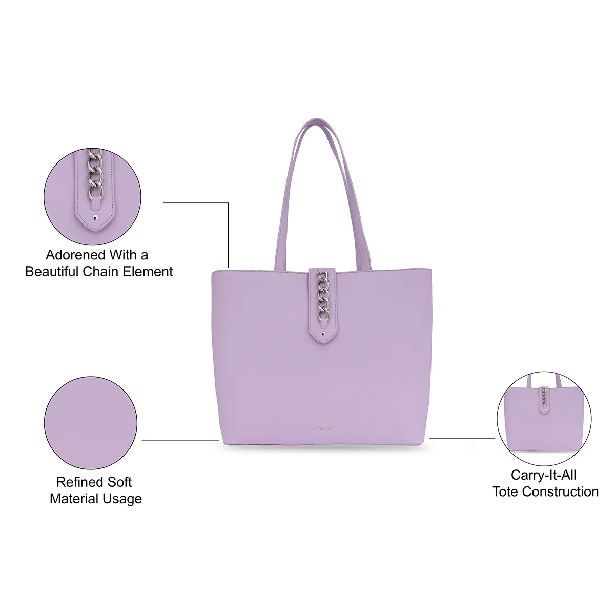 United Colors of Benetton Andreana Women's Tote - Image 4