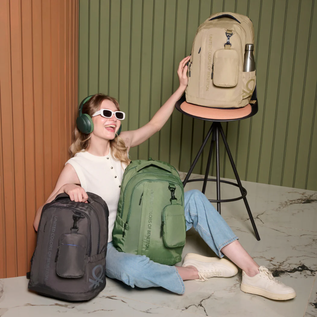 United Colors of Benetton Apex Laptop Backpack - Image 8