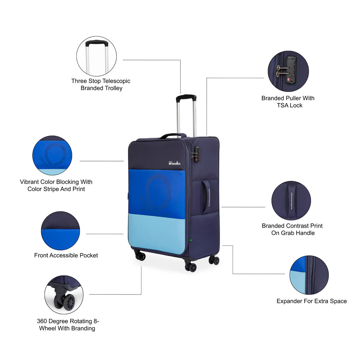 United Colors of Benetton Archimedes Soft Luggage - Image 22