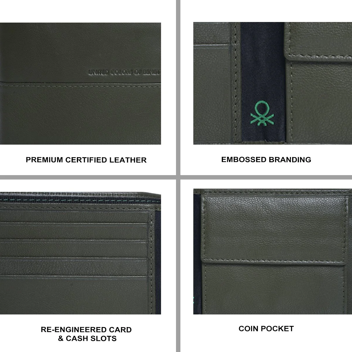 United Colors of Benetton Armagh Men's Global Coin Wallet - Image 7