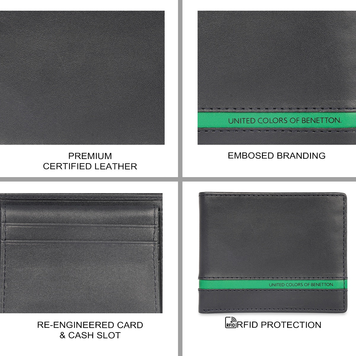 United Colors of Benetton Arnhem Men's Passcase Wallet - Image 7