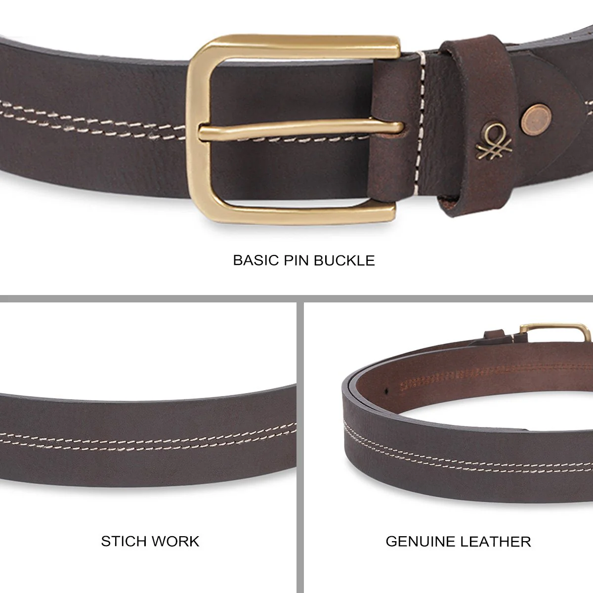United Colors of Benetton Arnhem Men's Non Reversible Belt - Image 4