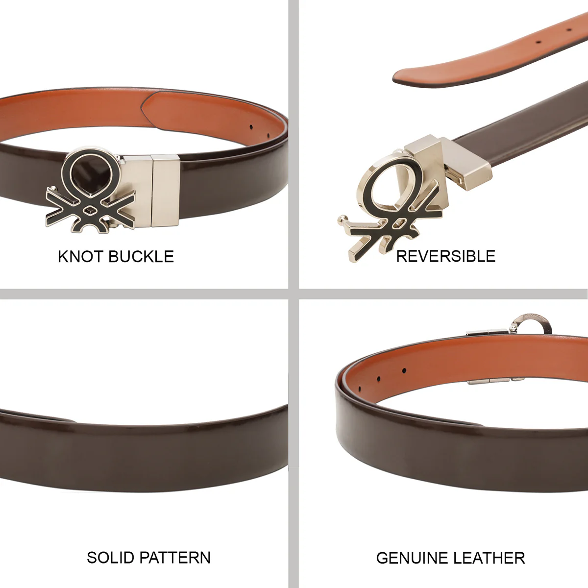United Colors of Benetton Aurenne Men's Reversible Belt - Image 8