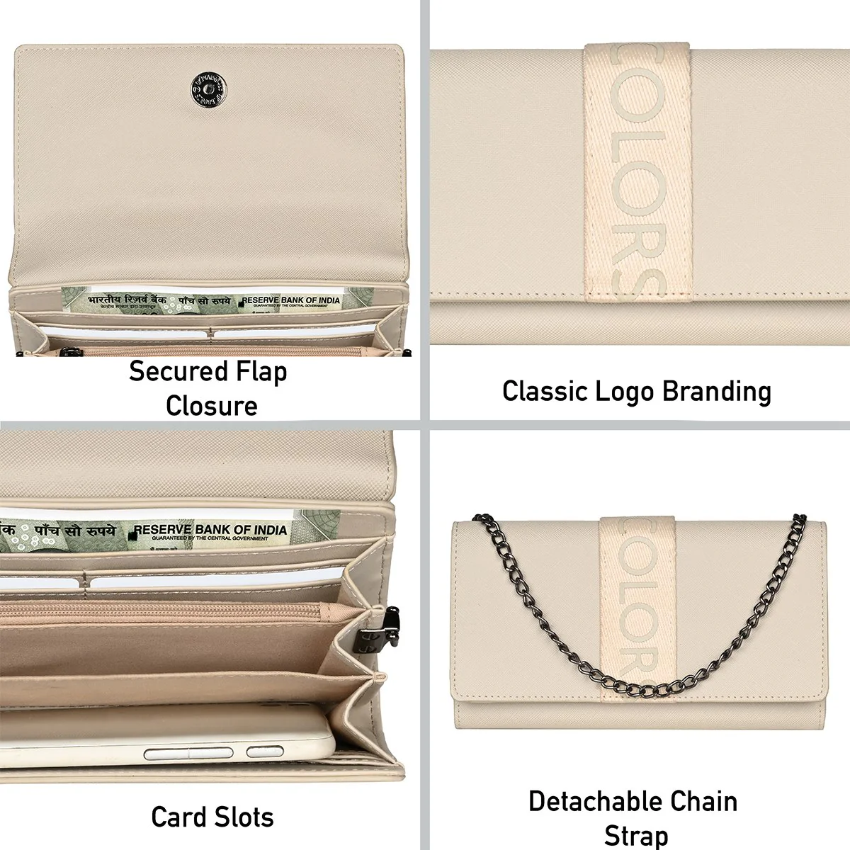 United Colors of Benetton Avana Women's Flap Wallet - Image 6