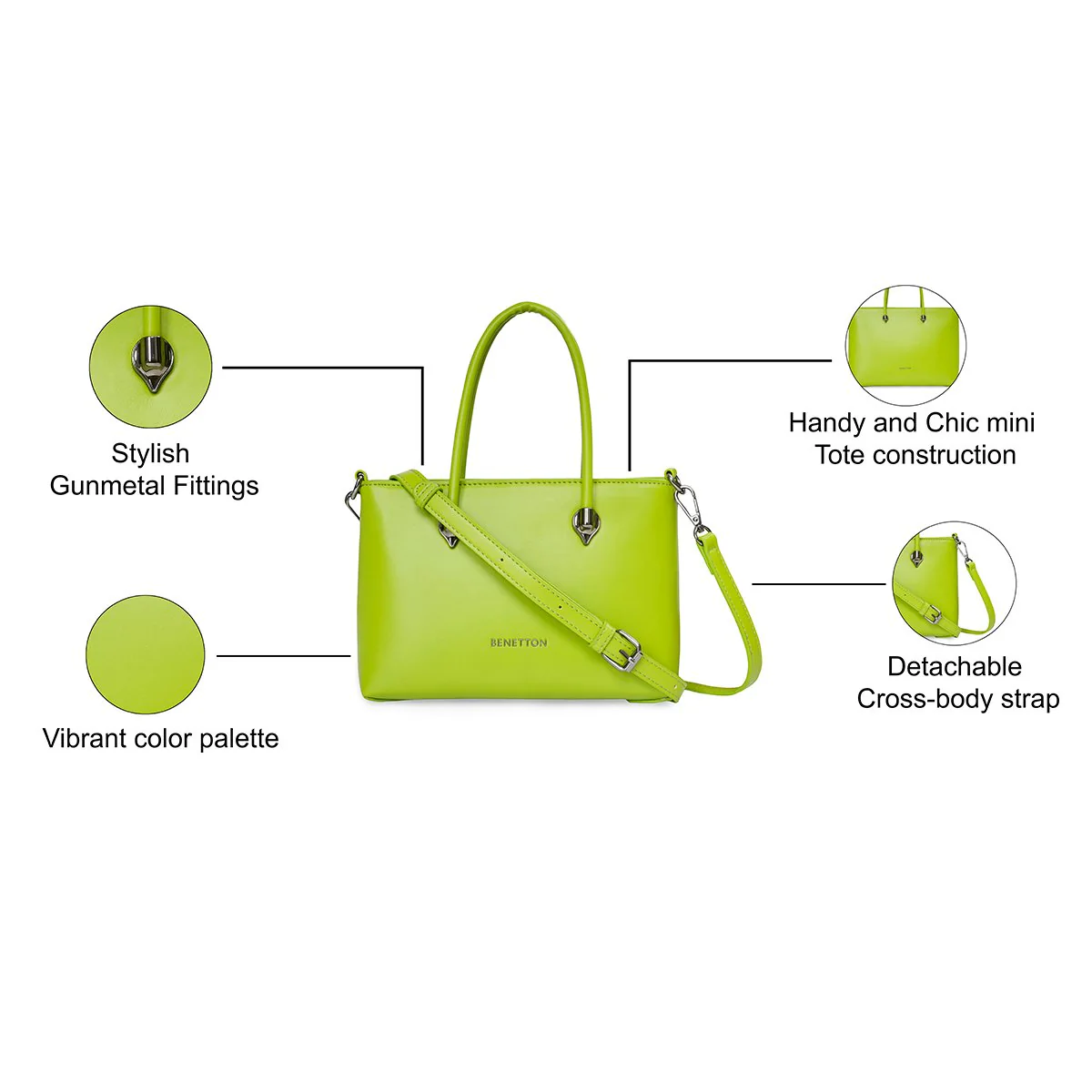 United Colors of Benetton Avril Women's Mini Bag - Image 4