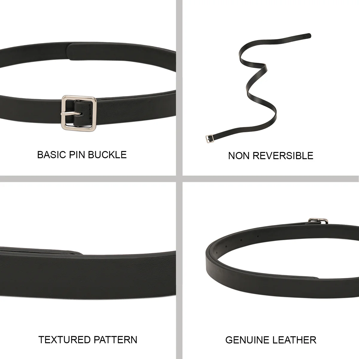 United Colors of Benetton Balerie Women's Non Reversible Belt - Image 6