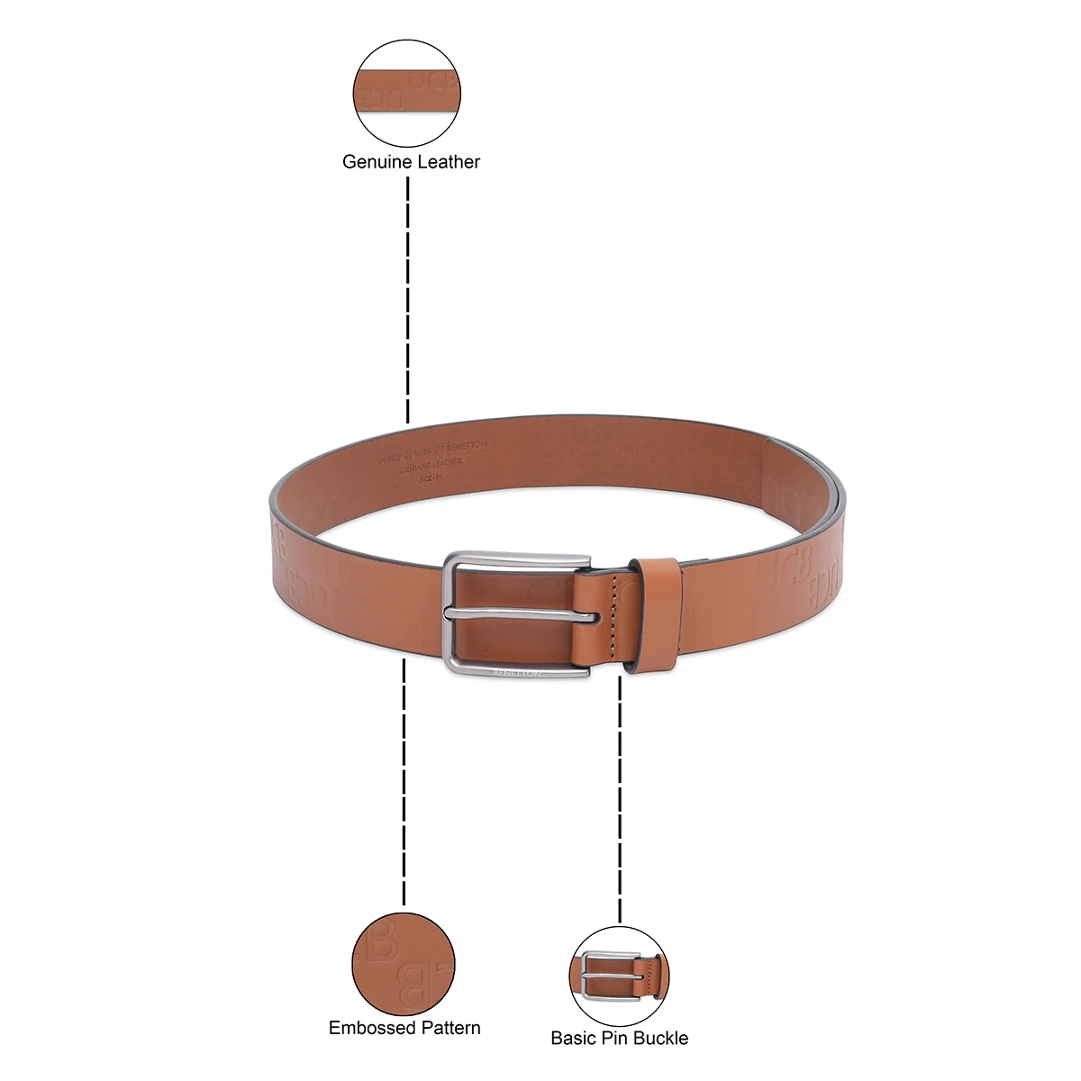 United Colors of Benetton Batllo Non Reversible Belt - Image 4