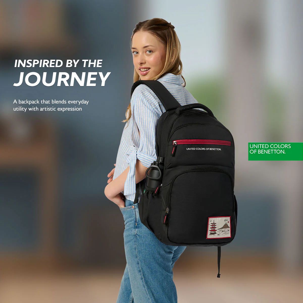 United Colors of Benetton Benton Non Laptop Backpack - Image 3