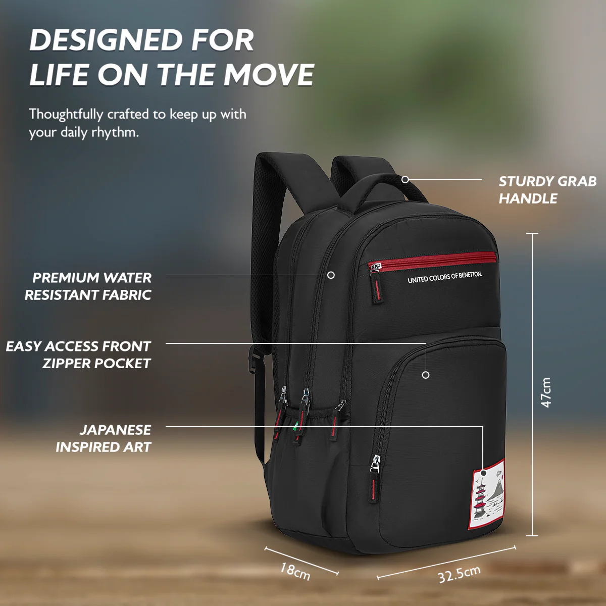 United Colors of Benetton Benton Non Laptop Backpack - Image 5