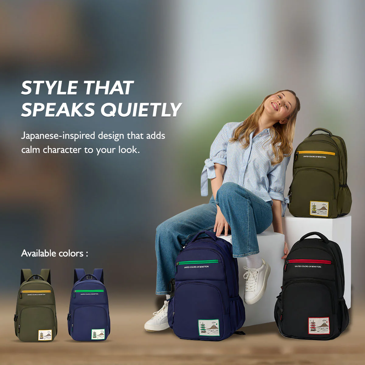 United Colors of Benetton Benton Non Laptop Backpack - Image 7