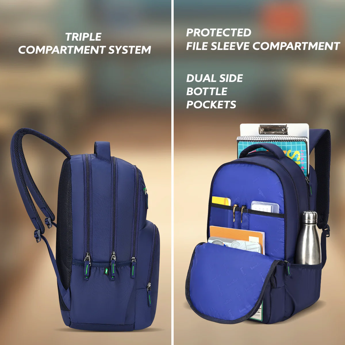 United Colors of Benetton Benton Non Laptop Backpack - Image 3