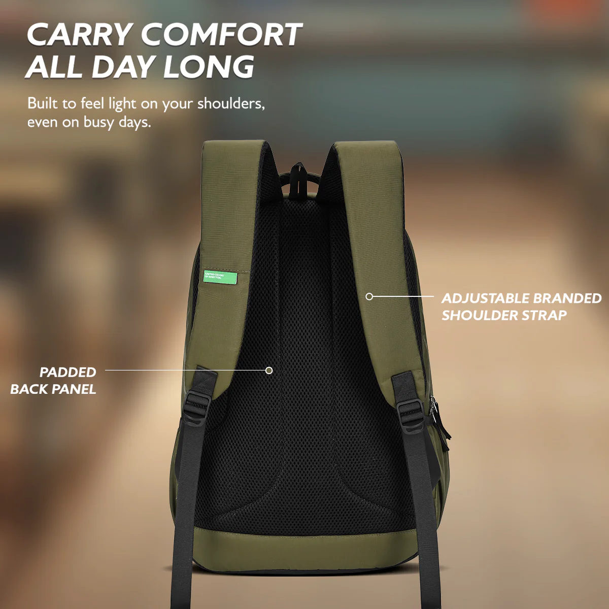 United Colors of Benetton Benton Non Laptop Backpack - Image 5