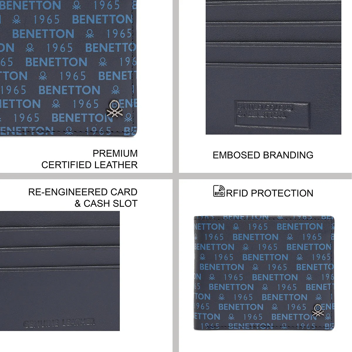 United Colors of Benetton Berkner Men's Passcase Wallet - Image 8