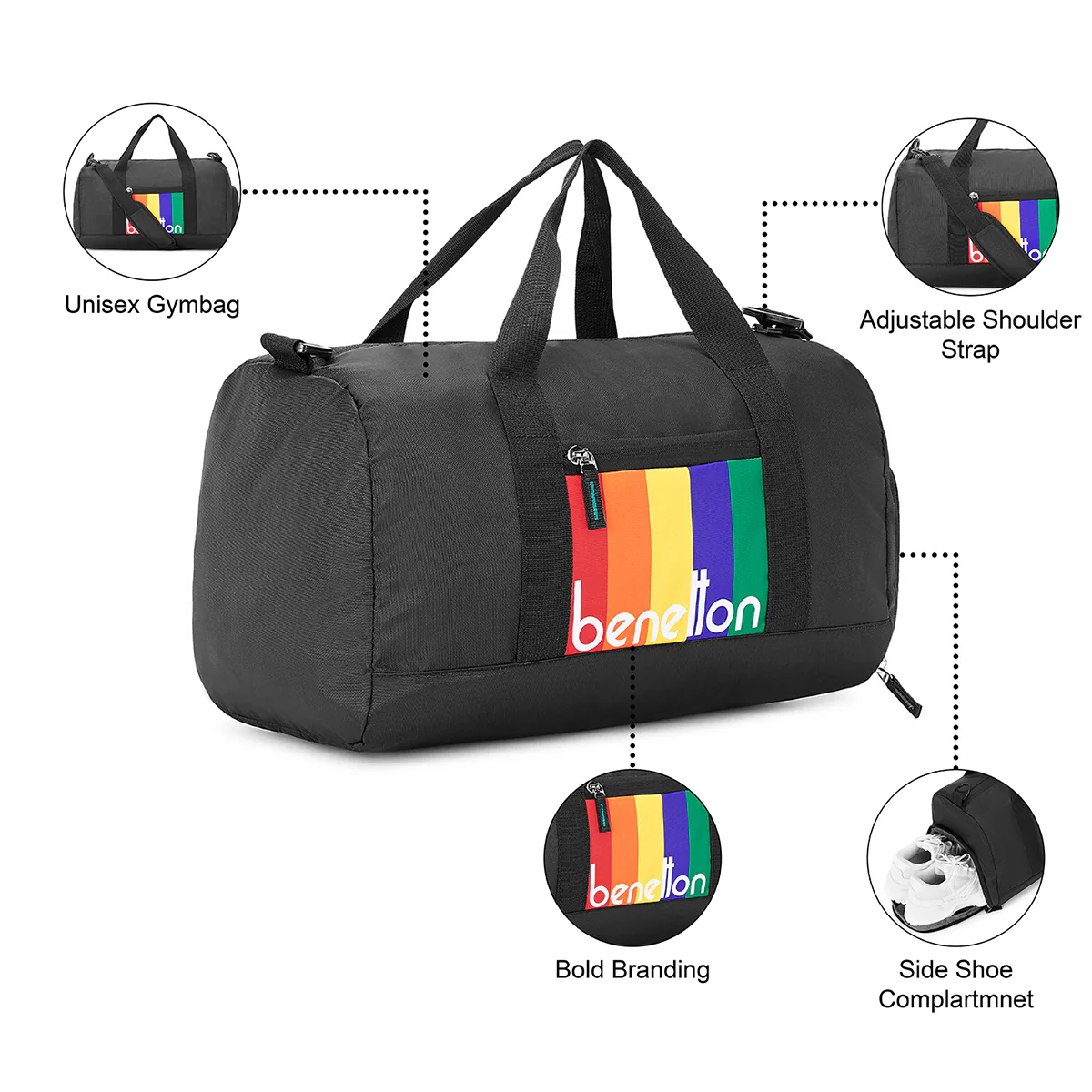 United Colors of Benetton Billiard Gym Bag - Image 4