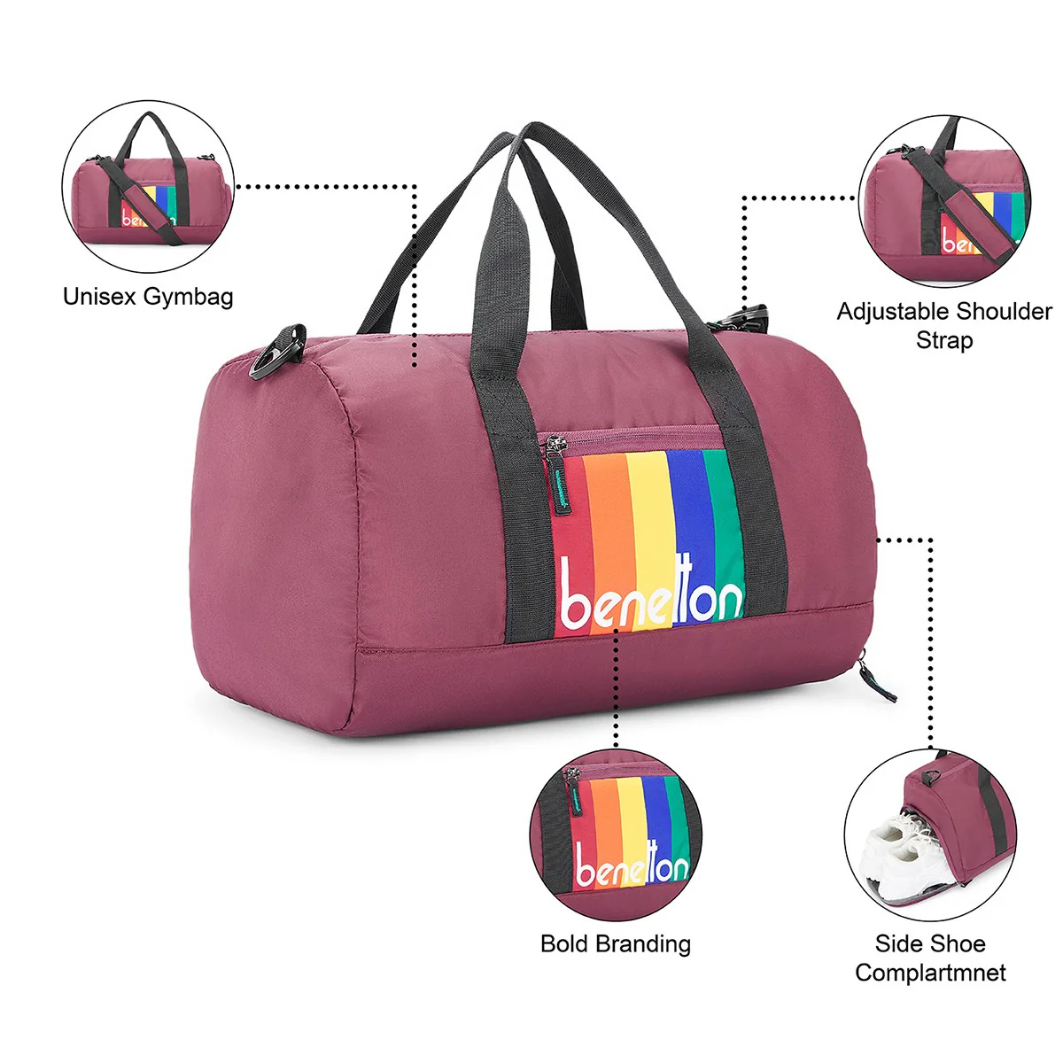 United Colors of Benetton Billiard Gym Bag - Image 6