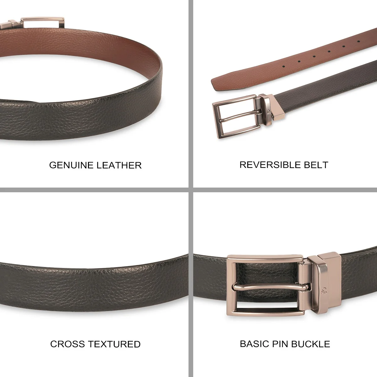United Colors of Benetton Boxtel Reversible Belt - Image 4