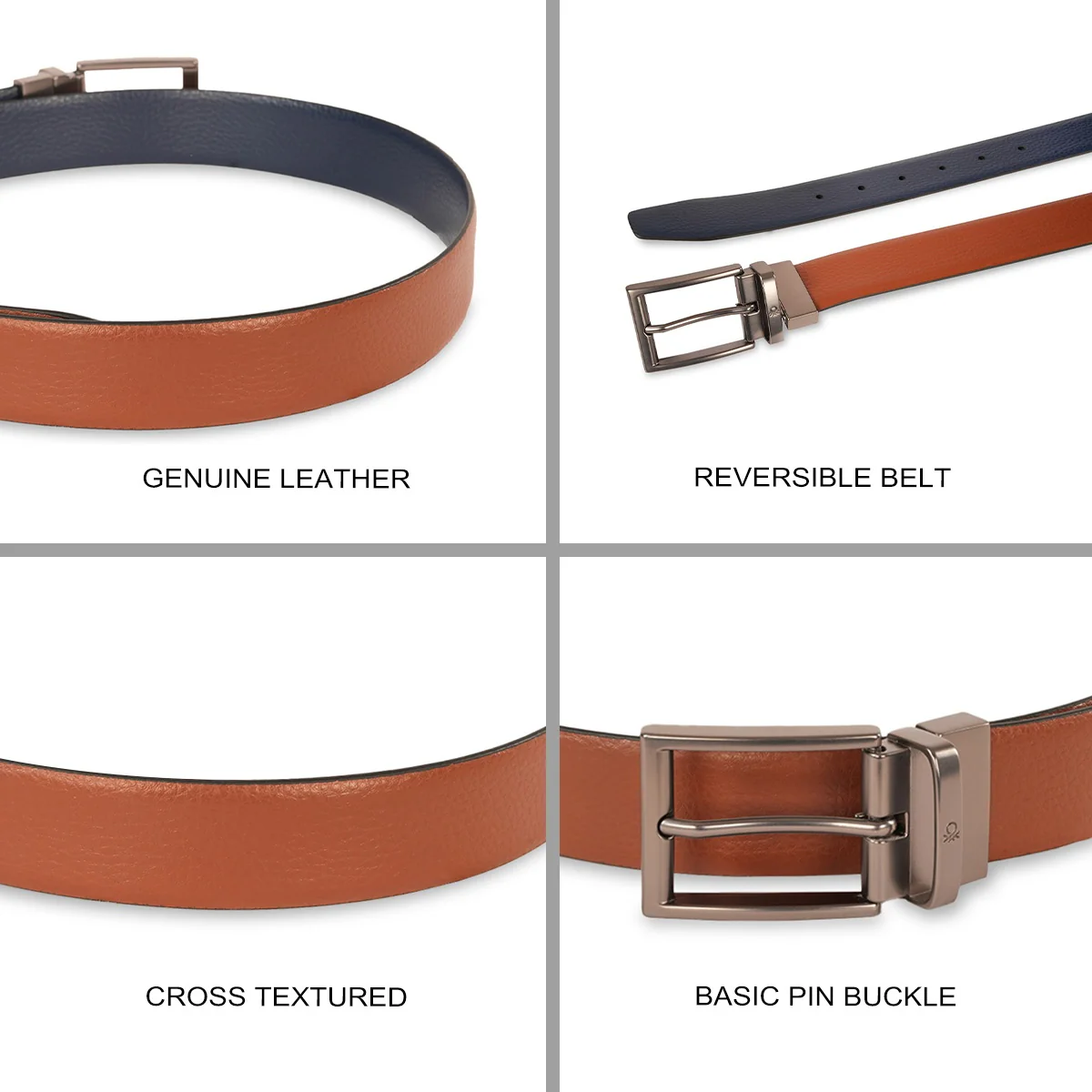 United Colors of Benetton Boxtel Reversible Belt - Image 4