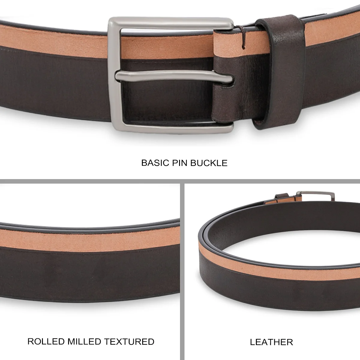 United Colors of Benetton Butner Men's Non Reversible Belt - Image 4