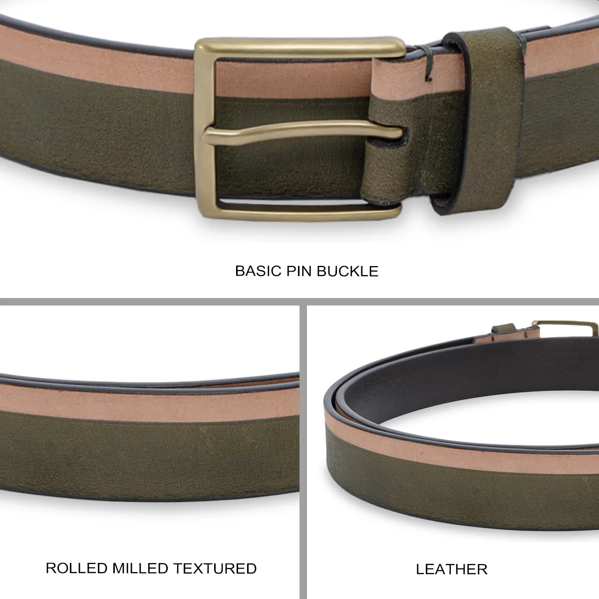 United Colors of Benetton Butner Men's Non Reversible Belt - Image 4