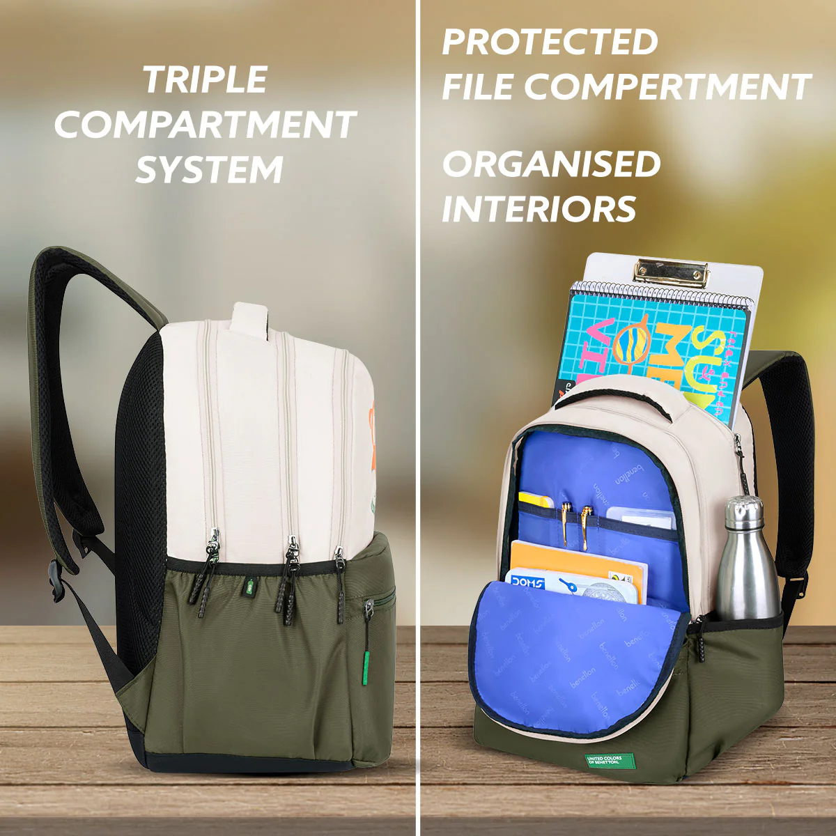 United Colors of Benetton Calafia Non Laptop Backpack - Image 3