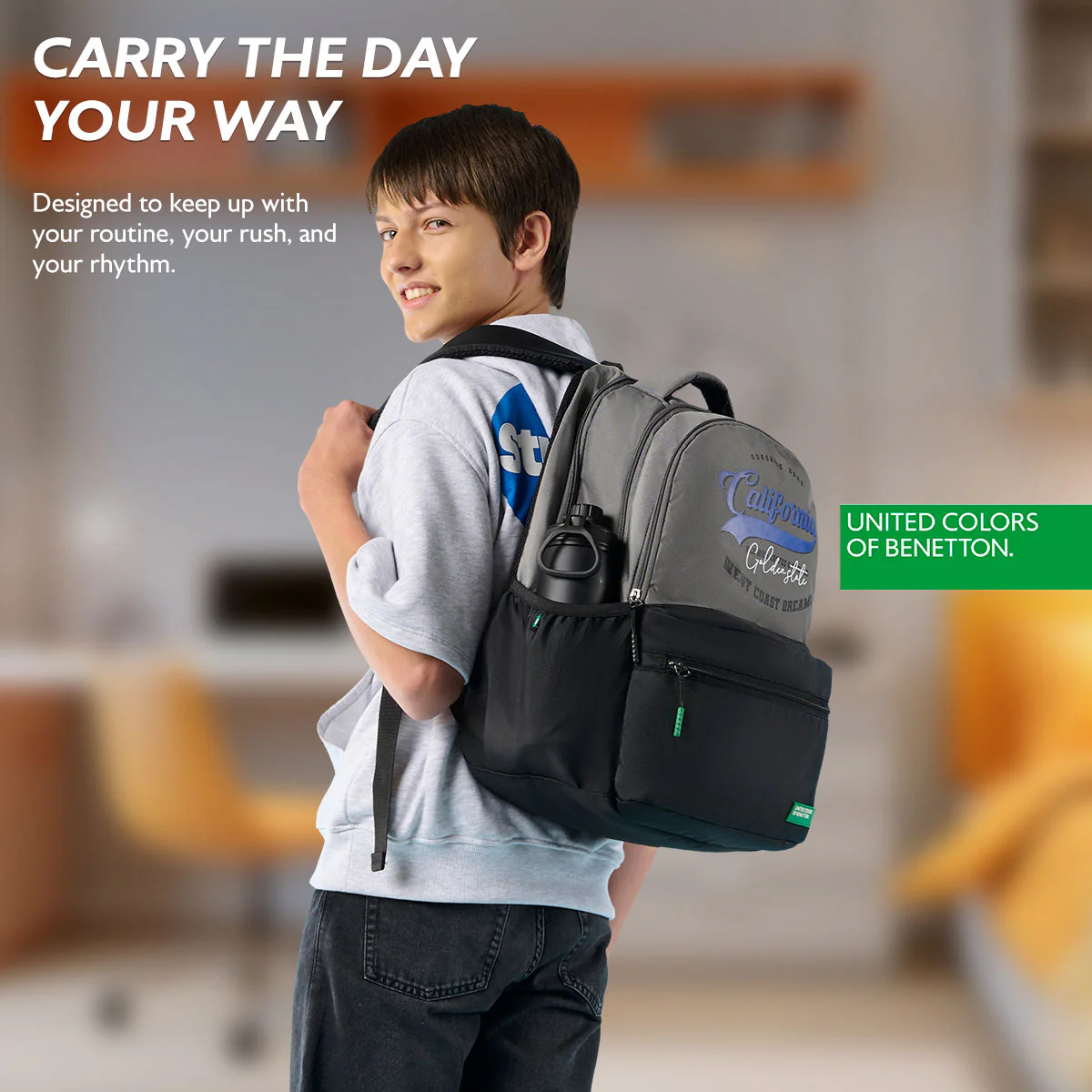 United Colors of Benetton Calafia Non Laptop Backpack - Image 6