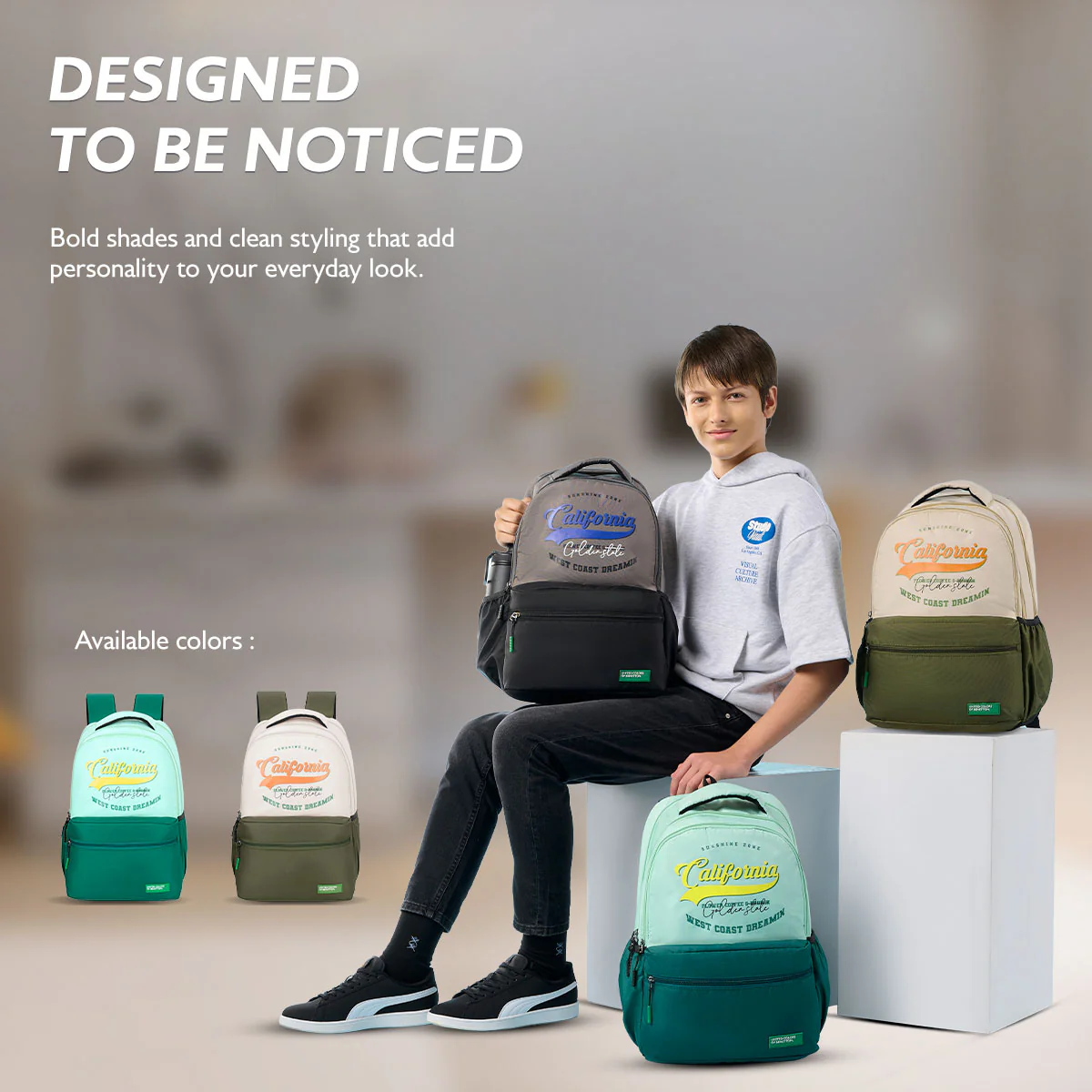United Colors of Benetton Calafia Non Laptop Backpack - Image 7