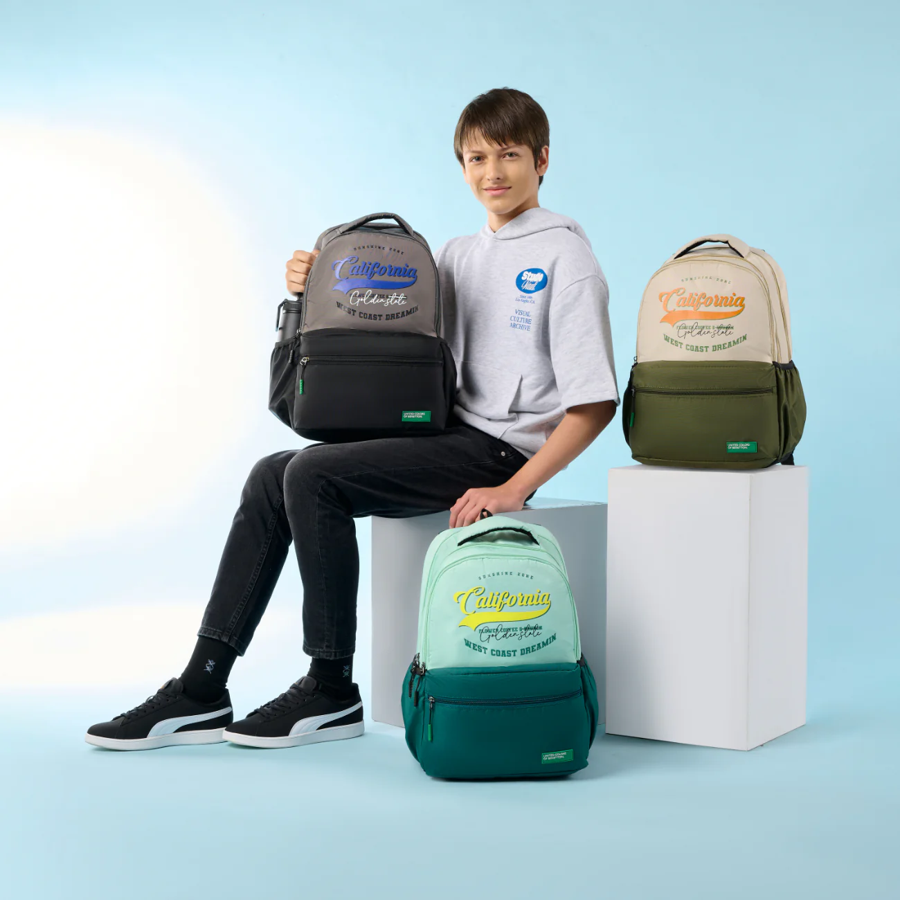 United Colors of Benetton Calafia Non Laptop Backpack - Image 9