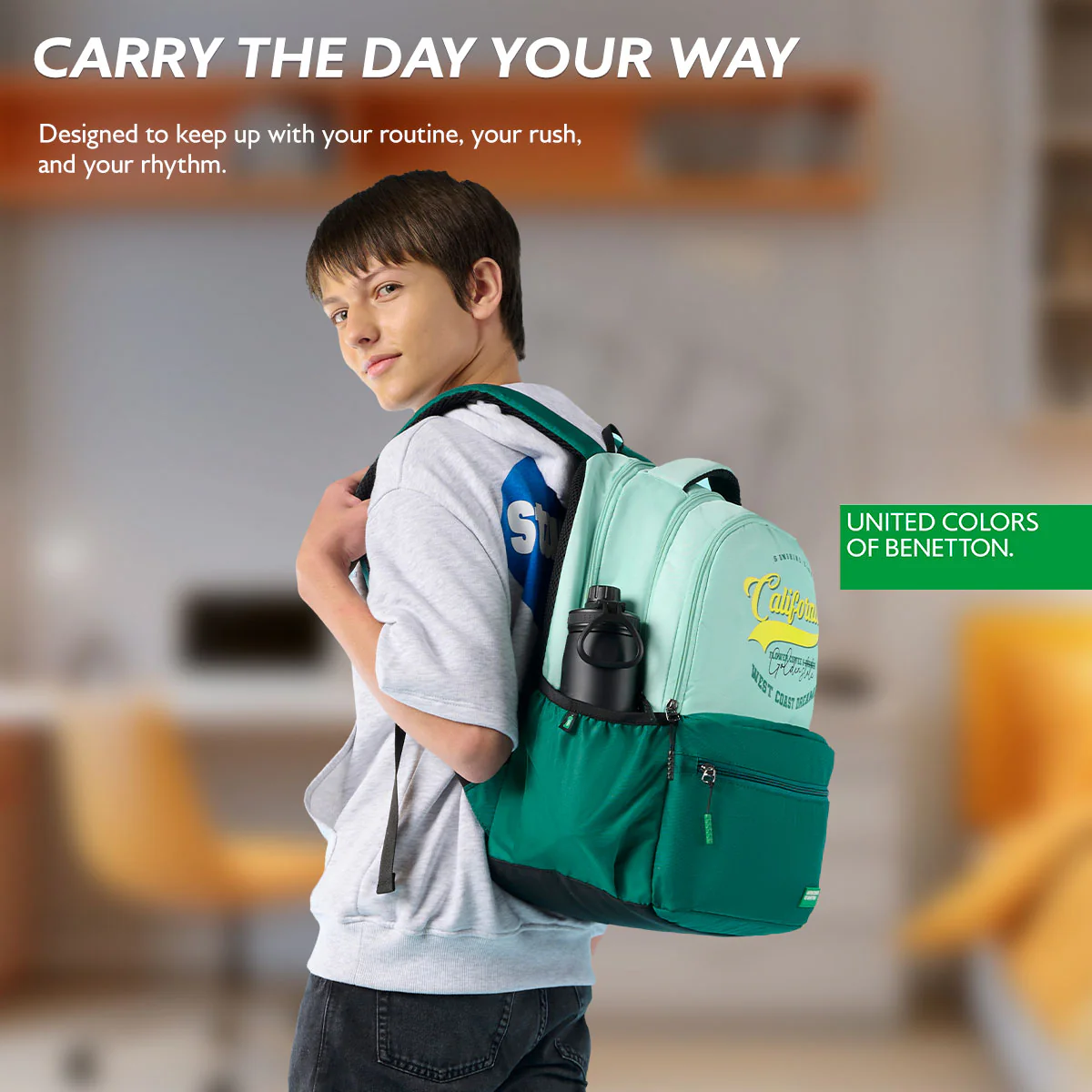 United Colors of Benetton Calafia Non Laptop Backpack - Image 7