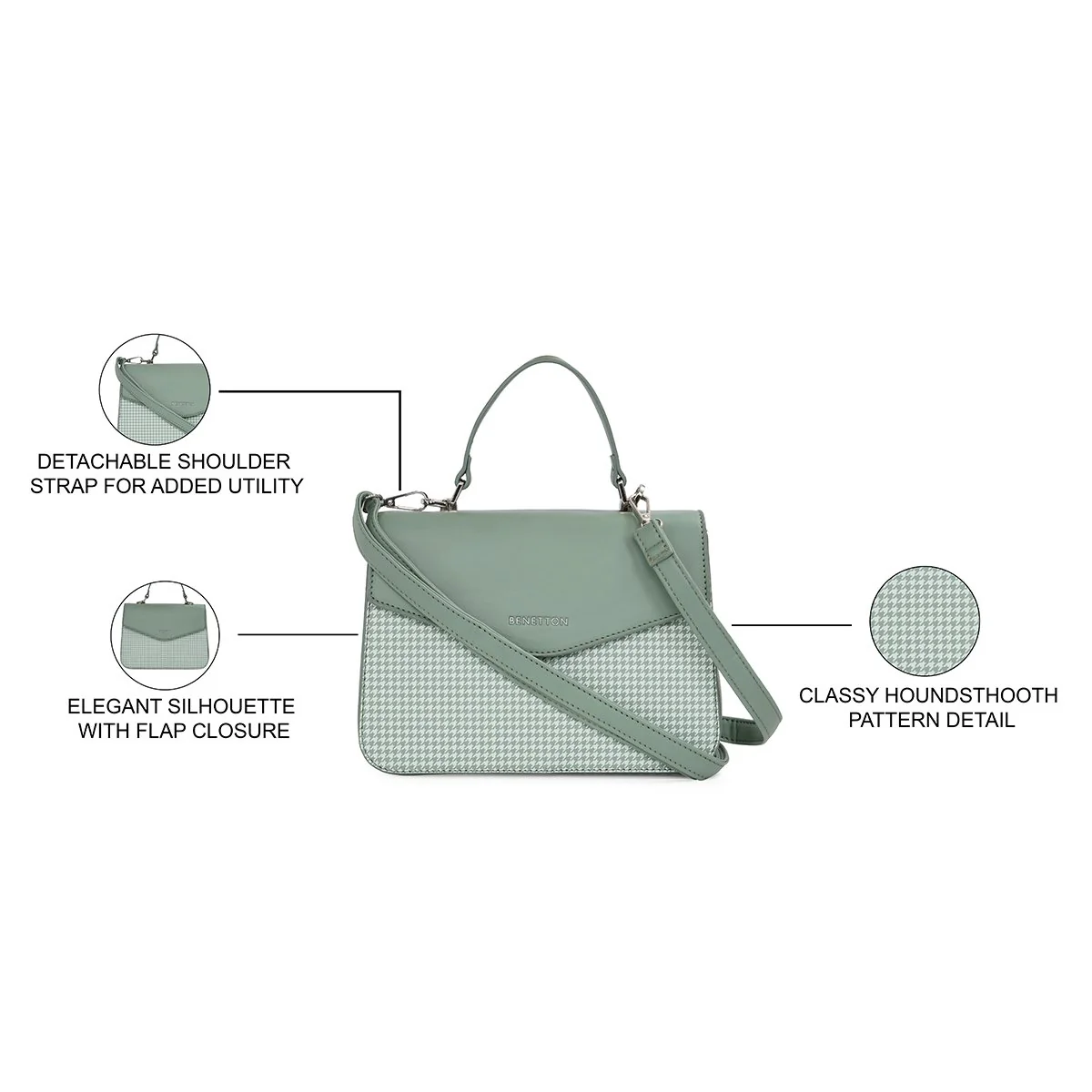 United Colors of Benetton Caralie Women's Mini Satchel - Image 4